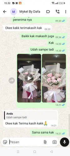 Testimonial Buket Bunga cianting utara